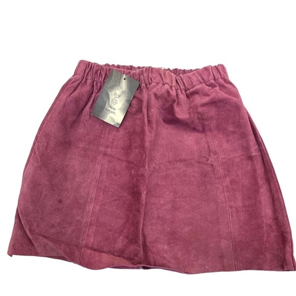 NWT Urban Outfitters Mini Skirt XS/S  Pink Suede by Urban Renewal - Picture 1 of 8